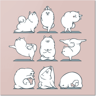 Samoyed Yoga Posters and Art